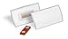 Produktbild Durable Namensschild CLICK FOLD 40x75 mm mit Magnet verdrehsicher PP, Packung à 10 Stück, transparent, 825919