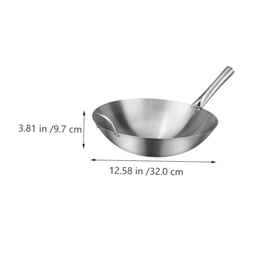 Wok para Cocina Mikinona Acero Inoxidable Plateado miniatura 2