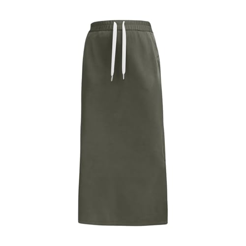 Fall Skirts for Women 2025 Sport Knit Side-Slit Dressy Casual Skirts with Pockets Trendy A Line Athletic Sweat Skirt3