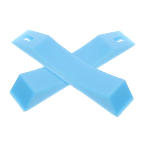 TOYANDONA 2pcs Silicone Rv Leveling Ramps and Wheel Chocks Camper Trailer Accessories Non-slip Stable Blocks for Motorhome and Caravan Outdoor Use