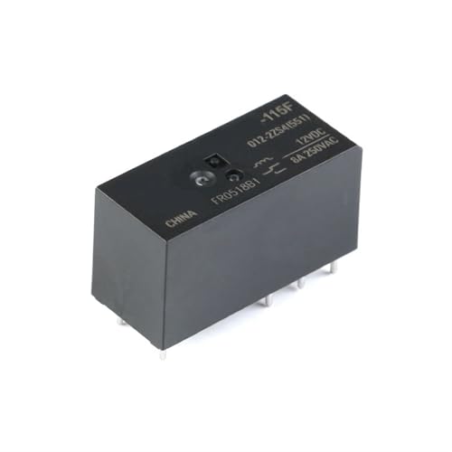 Relé HF115F 024-2ZS4 de 24V y 8A con 8 pines para circuitos impresos