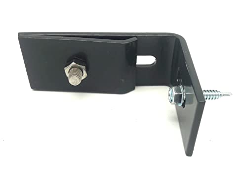 3 x Wandanschlusswinkel Doppelstabmattenzaun anthrazit + Komplettes Montageset