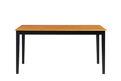 Boraam Shaker Table, Black/Oak #TOP13