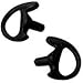 2 LEFT LARGE BLACK FLEXIBLE SEMI CUSTOM EAR MOLD INSERT RUBBER GEL EARPIECE Police Duty Gear
