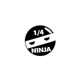 Ninja Button Pin for Jackets or Backpacks 1/4 Ninja Stocking Stuffer Pin 1 Inch 1-30