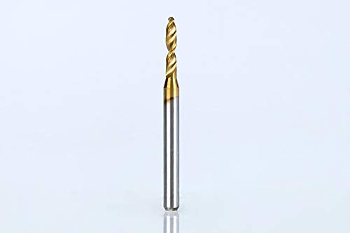 Punte da trapano for fresa, punta for incisione, 10 pezzi Mini punta da trapano for PCB in carburo di titanio con rivestimento in titanio da 2,2 mm a 3,175 mm Utensile CNC for circuito stampato Set di