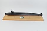Squadron Nostalgia LLC USS Henry Jackson SSBN-730 Submarine Model,Navy,Scale Model,Mahogany,20 inch,Ohio Class