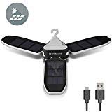 Evolva Future Technology Collapsible Clover Camping Tent Lantern Rechargeable Camping Light Powered By USB Charging and Solar Panel(Solar Camping Lantern)