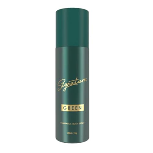 Image of Signature Deodorant Body Spray - Green | Elegant & Distinctive Fragrance | Long Lasting | Skin Friendly Deo | For Everyday Use | For Men, Women (Unisex) | Pack Of 1 (200ml)