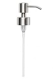Sapone in Acciaio Inossidabile Dosatore Bagno Dispenser Pompa Ricambio 28mm...