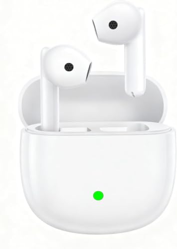 Auriculares Inalámbricos Bluetooth, Auriculares Bluetooth 5.4 In Ear con ENC Cancelacion Ruido HD Mic,50H Cascos Inalambricos, HiFi Estéreo, IP8 Impermeable Deportes, Control táctil para iOS Android