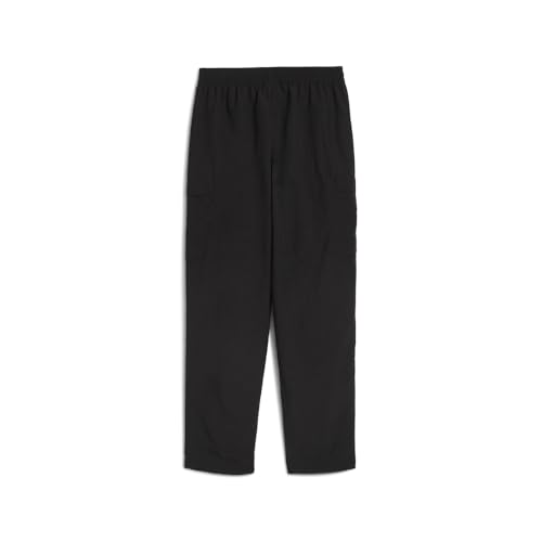 PUMA Kids Boys Wardrobe Essentials Relaxed Woven Cargo Pants Casual Drawstring - Black - Size L2