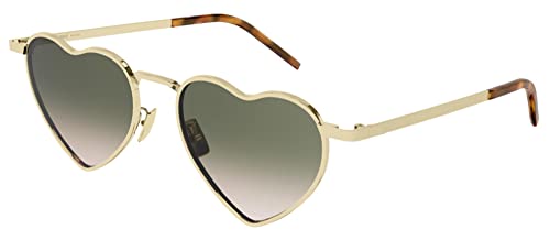 SAINT LAURENT Gafas de Sol SL 301 LOULOU Gold/Green Shaded 52/17/145 unisex