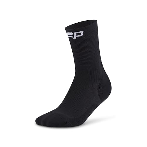 CEP Core Run 5.0 Mid Cut Crew Compression Socks for Men & Women – Performance Running Socks with Blister Prevention