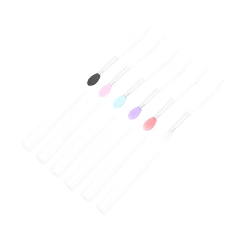 Gogogmee 6Pcs Silicone Lipstick Applicators Eyeshadow Brushes Soft Durable Makeup Tools for Lip Makeup Eye Shadow Application Present for Makeup Lovers