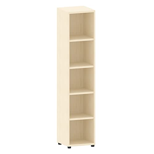 Aktenregal 5 Fächer versch. Farben | Büroregal 5 OH aus Holz | Büromöbel Ordnerregal Standregal H183 x B40 x T40 cm | höhenverstellbare Regalböden u. Stellfüße | hauseigene Fertigung (Ahorn) Aktenregal 5 Fächer versch. Farben | Büroregal 5 OH aus Holz | Büromöbel Ordnerregal Standregal H183 x B40 x T40 cm | höhenverstellbare Regalböden u. Stellfüße | hauseigene Fertigung (Ahorn)
