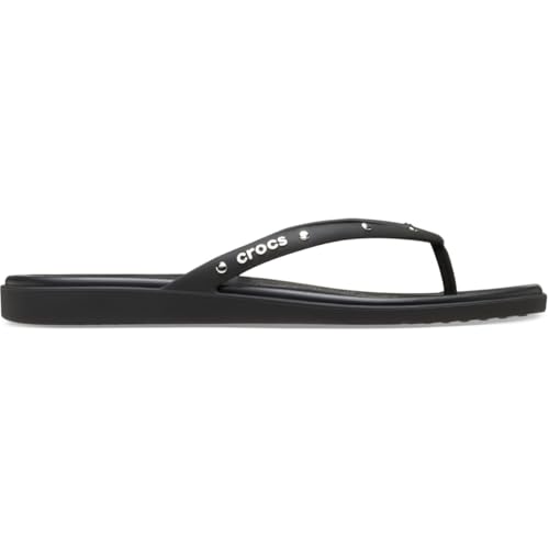 Image of Crocs Women's Miami Flip Flops | Square Toe Flat | 360 Degree Comfort | Croslite Foam Footbed