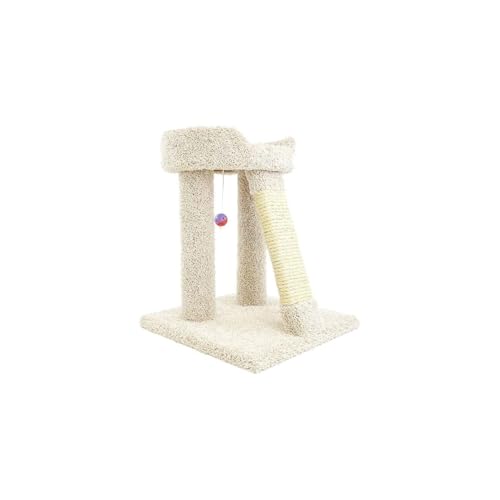 Rascador para gatos con cama y perchero acolchado miniatura 1