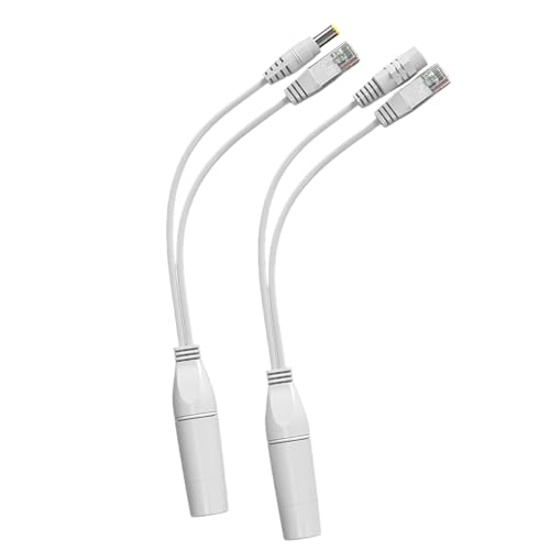 Conversion Passive Injectors and Splitter for Cameras Ethernet Extender Implementation Passive PoE Injector Kit