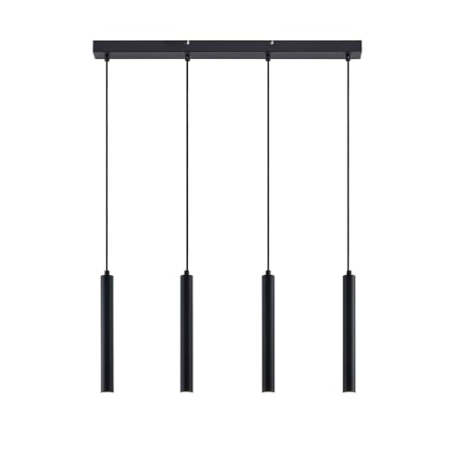 Arcchio LED Esstisch Pendelleuchte, Hängeleuchte schwarz 4-flammig...