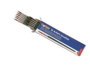 Primo Round Tip Ox Hair Brush Series 0X Size 2 Pack of 12 242PB2