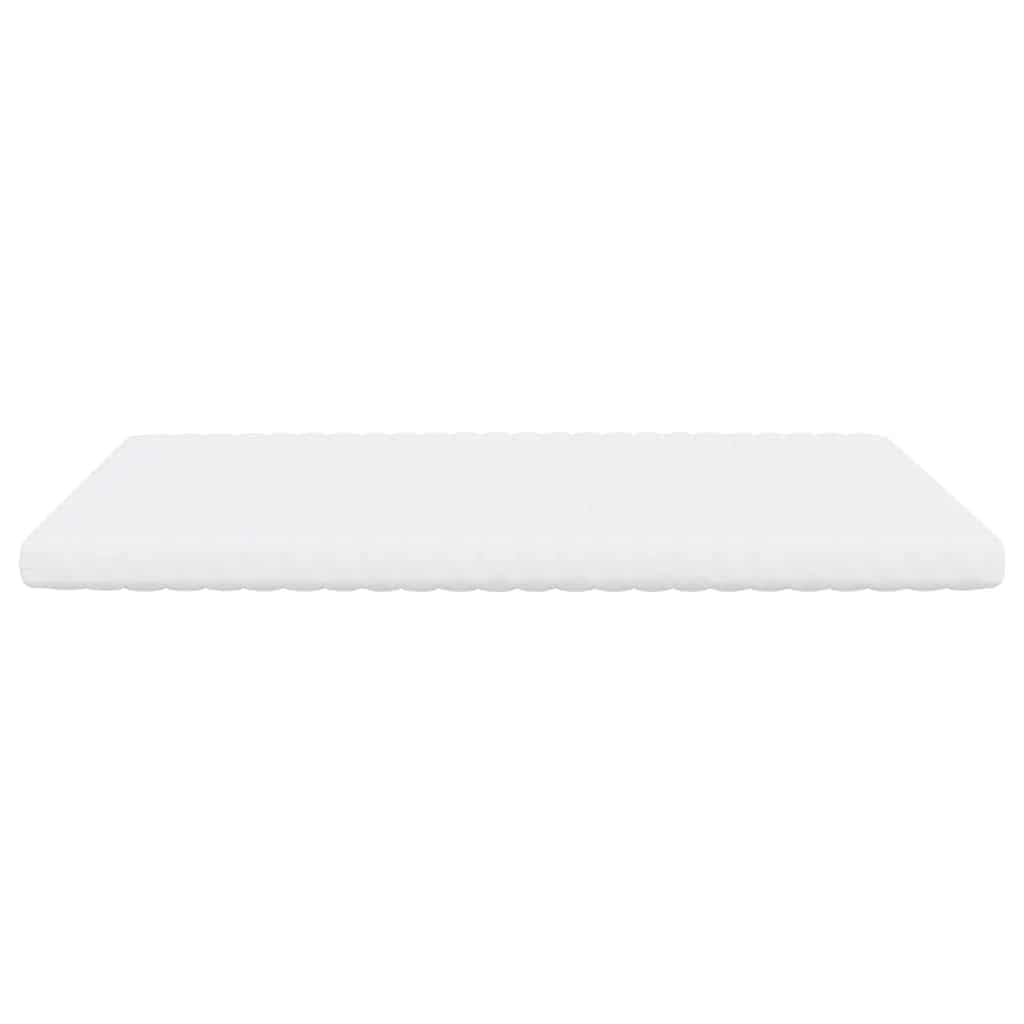 Materac piankowy biały 160 x 220 cm, 7-strefowy stopień twardości 20 ILD, z pokrowcem w kolorze brzoskwiniowo-różowym, oddychający, ergonomiczny, do podwójnego łóżka, sypialni i stelaża