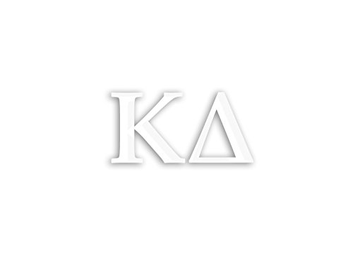 Officially Licensed Kappa Delta 6" x 3" Window Decal - White