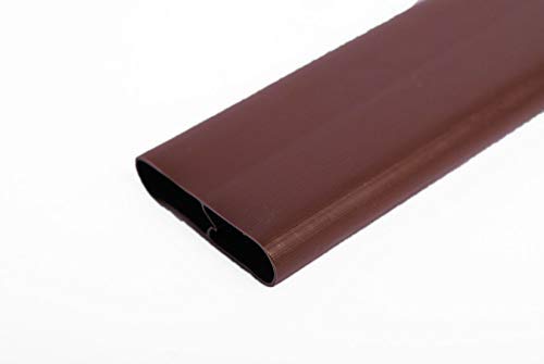 Tube Slats Made in America Privacy Inserts for Chain-Link Fence, Double-Wall Vertical Bottom-Locking Slats for 6' Fence Height (Brown) - Thumbnail 7
