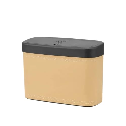 Caja de almacenamiento multifuncional a presión y papelera de cuero