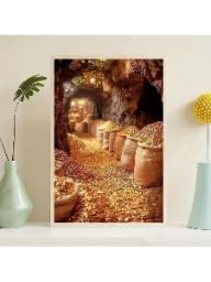 Tableau Golden Wealth en impression sur toile de qualité premium - 3
