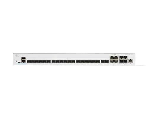 Image of Cisco Catalyst 1300-24XS Managed Switch, 20 Port 10G SFP+, 4x10GE SFP+ Combo, Limited Lifetime Protection (C1300-24XS)