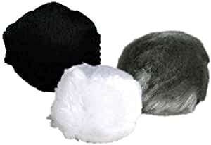 Pelota de peluche con campanilla, juguete para gatos, diámetro de 3 cm