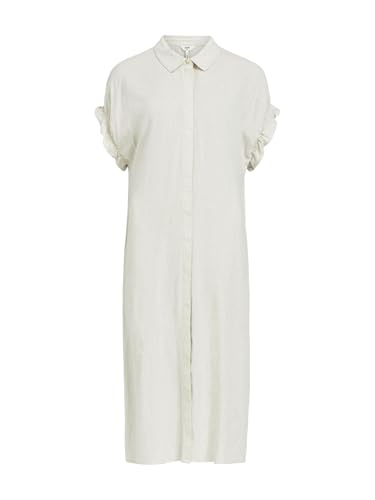 Robe femme Object Objsanne Tiana noire décontractée à manches courtes coupe droite chic