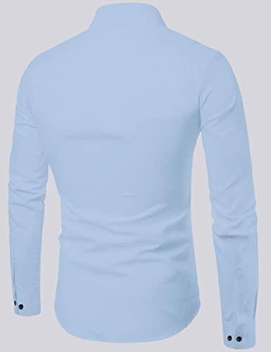 Image of Combo of Men Cotton Polyester Blend Regular Fit Striped Full Sleeve Casual Shirt Pack of 2