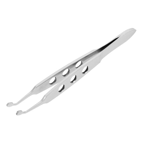 PACKOVE Professional Eyelid Massager Stainless Steel Tweezers for Eye Lid Gland Care Blockage Removal