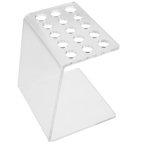 ノーブランド品 美容シザーホルダー 理髪店オーガナイザー タトゥーペンマシンホルダー ガードホルダー理容師 ヘアハサミケースホルダー 理容はさみホルダー 理容台 アクリル Transparent