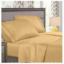 Miniatura 4 de -Colcha de cama con doble volado, edredón, juego de sábanas y camino de cama con funda de cojín, 100% algodón egipcio 600-TC- Tamaño Queen olímpico