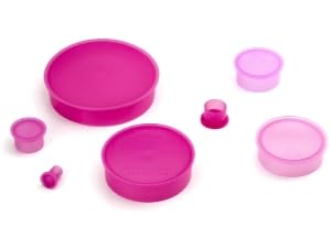 Image of Caplugs SEC-04 SEC Series - Static Dissipative Cap for Threaded Connectors, 200 Pack, Pink LD-PE, Nominal Thread Size 1 /4 inch, Positive ESD Protection, Electronic Connectors, Bayonet Type (99394453)
