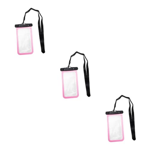 Hemoton 3pcs Mobile Waterproof Bag Phone Holder Phone Waterproof Bag Waterproof Phone Bag Phone Protective Pouch Underwater Phone Bag Waterproof Phone Pouch Cell Phone PVC Water Bag