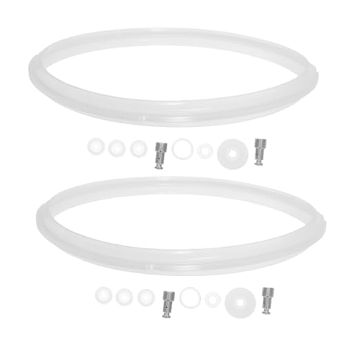 Zerodeko 2 Juegos de Juntas de Sellado de Silicona para Eléctrica 5l/6l, Válvulas de Flotador de Repuesto, Accesorios Completos para Reemplazo y Uso en Cocina Diaria