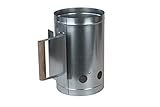 Maße: 17 Ø x 27cm BISOMO Grillstarter, Grillkohlenstarter, Grillkohleanzünder, Anzündkamin, Schnellanzünder, Anzünder Ø17 x 27cm - Grillkohle schnell + sicher anzünden, ohne chemische Anzünder