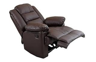 Manual Recliner | 1 Seater Sofa | Single Sofa Recliner | 1 Seater Chair Sofa | Finish Model : ABPREC-02-S