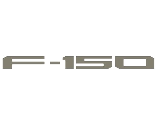 Image of F-150 Tailgate Emblem Letter Inserts - Compatible with 2021-2025 F-150 (*OE Color - Marsh Gray, Pro Access Tailgate)