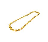 Amber Jewelry Shop Collier d'ambre (unisexe) 34 cm   Collier fait main en ambre Baltique naturel certifié