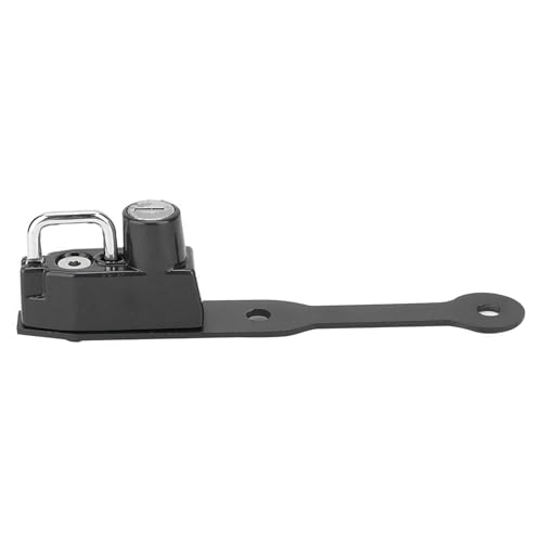 Cocoarm Verrou de sécurité pour Casque de Moto, Support Antivol en Alliage d'aluminium, Convient pour CBR400R CBR500R, Rangement Pratique pour Casque avec Serrure à clé, Installation Facile (BLACK)