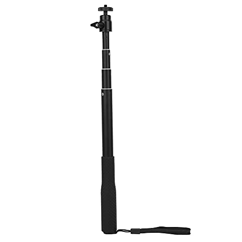 Bastone telescopico per selfie a 4 sezioni asta estensibile con testa a sfera per riprese video Vlog per telefono foro per vite da design portatile 60 cm leggero lungo