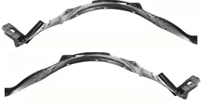 Evan Fischer Fender Liner Front, Driver and Passenger Side Compatible with 2002-2004 Acura RSX Plastic Material, Set of 2, (2) Fender Liners - AC1249105, AC1248105