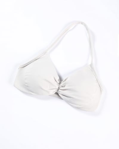Image of AUROLA Influence Strappy Bra Sports Bras for Women, Backless Padded Impact Strappy Bra Workout Gym Yoga with Removable Cups