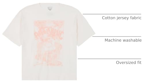 Image of Billabong Girls' Premium Short Sleeve Oversized Fit Graphic T-Shirt
