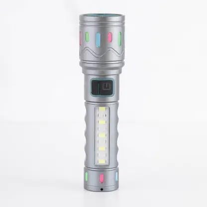 Drumstone 10 𝒀𝒆𝒂𝒓𝒔 𝑾𝒂𝒓𝒓𝒂𝒏𝒕𝒚 Ultra-Bright Tactical LED Torch 80W | Dual Light Beam with Laser Focus | Long-Range Flashlight | Type-C Fast Rechargeable Torch for Outdoor, Camping-image-16